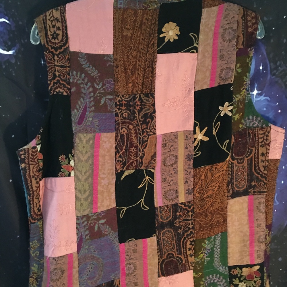Coldwater Creek Patchwork Vest - Picture 2 of 5